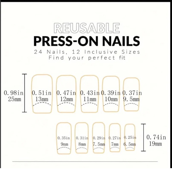 24 piece Pink and Black Press on Nails - Picture 8 of 10